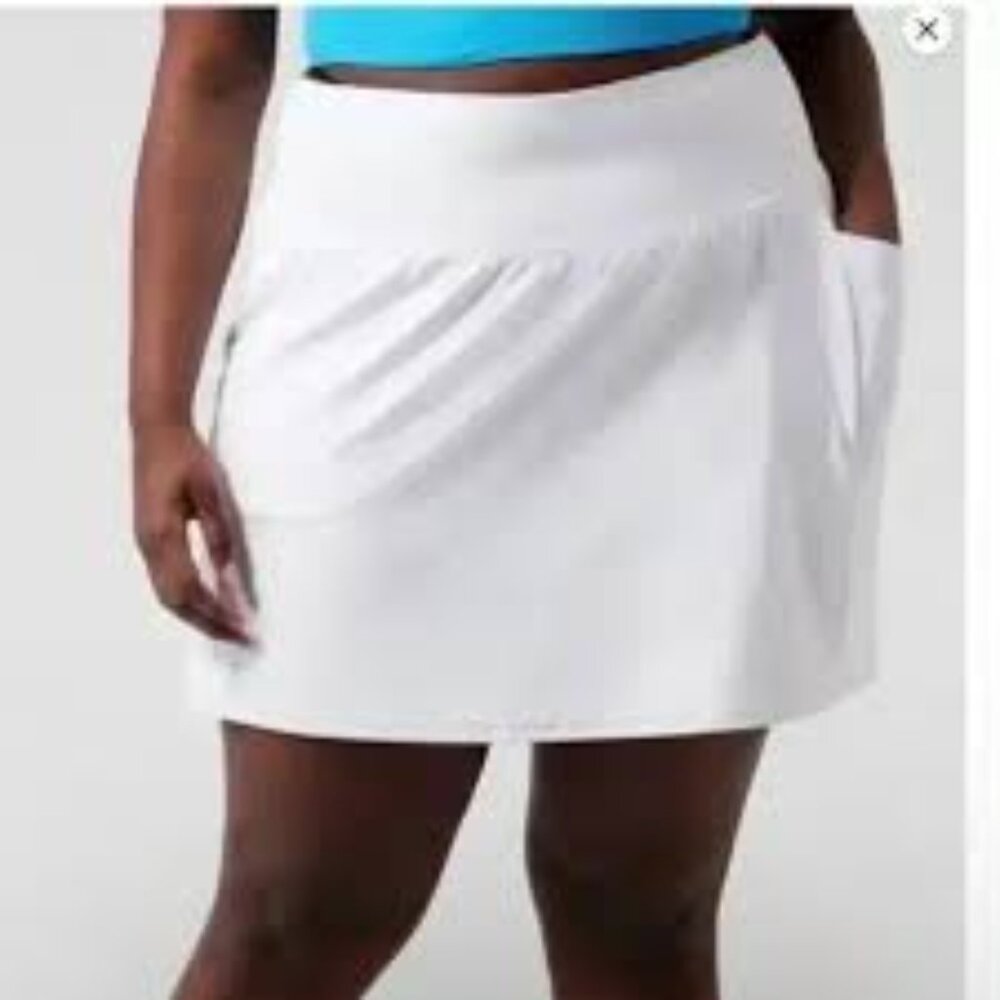Athleta NWT White Salutation Stash Skort